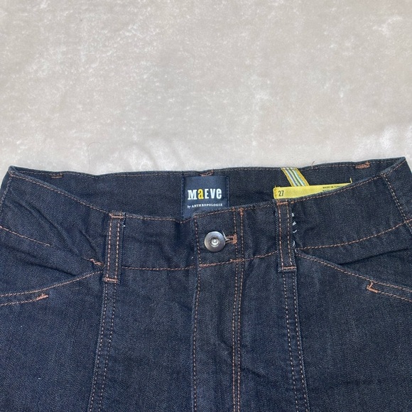 Anthropologie Maeve Dark Blue Wide-Leg Jeans - Picture 2 of 7